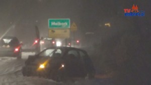 Malbork: Pierwsze kolizje to efekt dzisiejszego śniegu - 8.01.2013