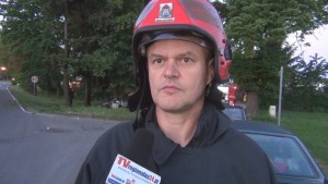 MALBORK: WYPADEK I POŻAR SAMOCHODU NA UL. JANA WEJHERA W MALBORKU. W AUCIE SPŁONĘŁA JEDNA OSOBA - 04.06.2015