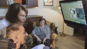 System C-eye, który pozwala chorym "mówić". Jedyna furtka, przez którą mogą komunikować się ze światem zewnętrznym. Spotkanie w OREW Jeziernik podczas którego przekazano Fundacji WRÓĆ Cyber-Oka - 10.01.2017