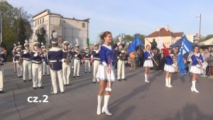 Uroczyste odsłonięcie tablicy partnerskiej z Kilkenn. Przemarsz i koncert Młodzieżowej Orkiestry Dętej Helikon z Kwidzyna - 02.05.2017