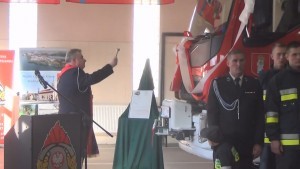 Sztum: Uroczystość przekazania nowego wozu bojowego dla OSP Gościszewo – 09.02.2018