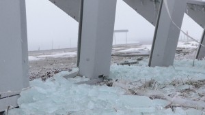 Gmina Stary Targ: Roztrzaskał wiatę przystankową. Policja szuka sprawcy – 14.02.2018