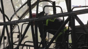 16 osób poszkodowanych, 5 osób w szpitalu. Zderzenie autobusu z TIR-em.