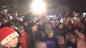 Wesoły orszak świętego Mikołaja w Malborku.