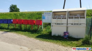 Kontenery na odzież i tekstylia pojawiły się w sołectwach Gminy Malbork. Wideo i zdjęcia
