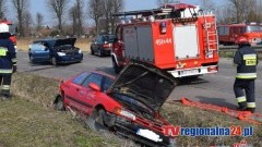 WYPADEK. ZDERZENIE TOYOTY Z MAZDĄ. TUJSK - 25.03.2015