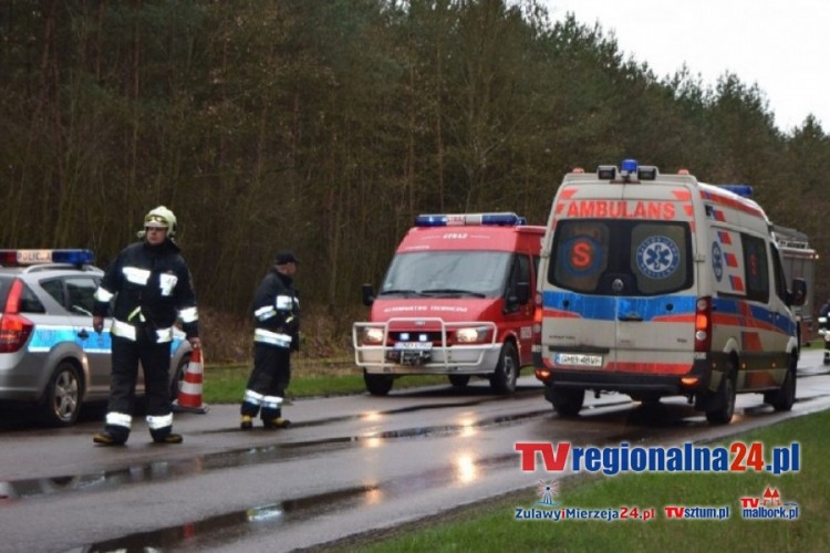 AUTO DACHOWAŁO.KIEROWCA W SZPITALU. JUNOSZYNO- 13.04.2015