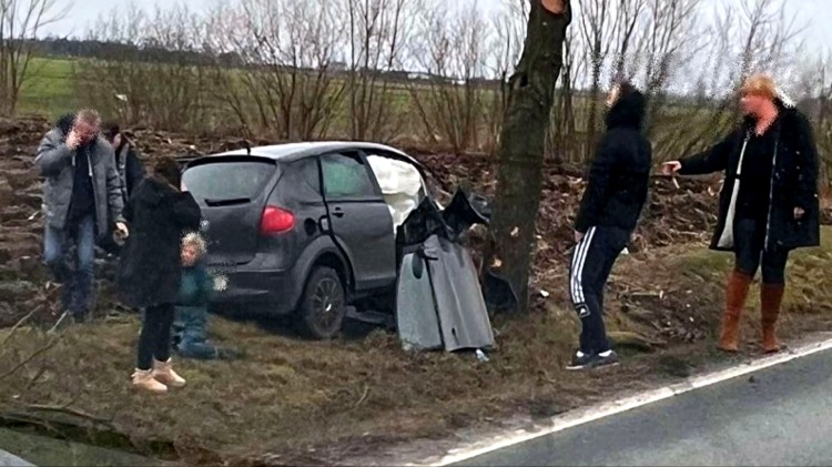 Wypadek na DK55 - malborska policja poszukuje kierowcy białego Forda Kuga o rejestracji GSZ.