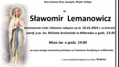 Zmarł Sławomir Lemanowicz. Miał 59 lat.
