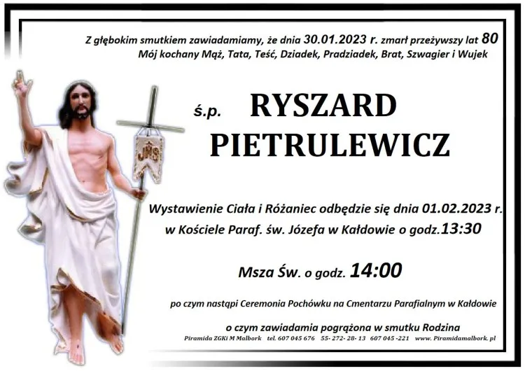 Zmarł Ryszard Pietrulewicz. Miał 80 lat.