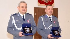Malbork. Pożegnania w policji – na emeryturę odeszli podinsp. Krzysztof Borkowski i asp. sztab. Leszek Topór.