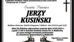 Zmarł Jerzy Kusiński. Żył 67 lat.