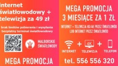 Malborskie Światłowody Internet Telewizja Telefon - Nowe  prędkości i bezpłatny terminal światłowodowy