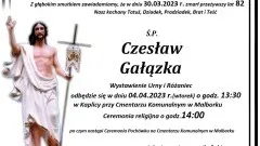 Zmarł Czesław Gałązka. Miał 82 lata.