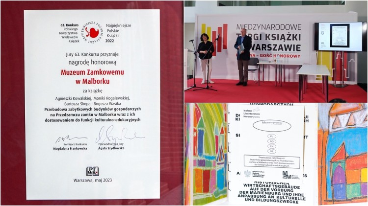 Malbork. Muzeum Zamkowe  z nagrodą honorową w konkursie Najpiękniejsze Polskie Książki 2022.