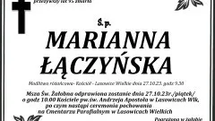 Odeszła Marianna Łączyńska. Żyła 95 lat.