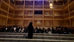 Malbork. Uczniowie II LO z wizytą w Teatrze Szekspirowskim.