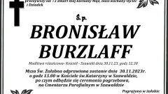Zmarł Bronisław Burzlaff. Żył 73 lata.
