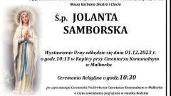 Zmarła Jolanta Samborska. Miała 61 lat.