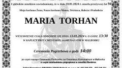 Zmarła Maria Torhan. Żyła 94 lata.