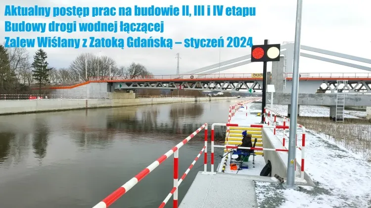 Aktualny postęp prac II, III i IV etapu Budowy drogi wodnej łączącej&#8230;