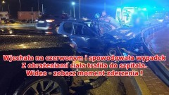 Malbork. Wjechała na czerwonym i spowodowała wypadek – z obrażeniami ciała trafiła do szpitala. Zobacz wideo!