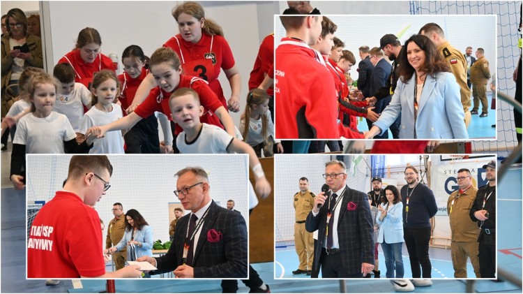 Powiat nowodworski. Za nami I Halowe Dziecięce Zawody Sportowo-Pożarnicze…