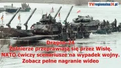 Ćwiczenia Dragon 24 - Żołnierze przeprawiają się przez Wisłę. NATO&#8230;