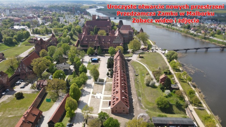 Uroczyste otwarcie nowych przestrzeni Przedzamcza Zamku w Malborku. Zobacz…