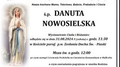 Zmarła Danuta Nowosielska. Miała 90 lat.