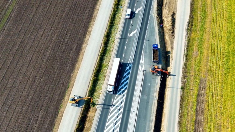 Ostatnie porządki na DK22 między Knybawą i Gnojewem