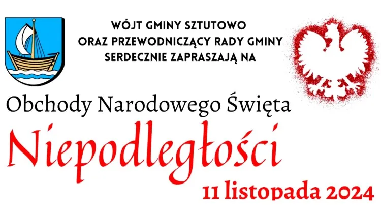 Gmina Sztutowo. Obchody Narodowego Święta Niepodległości.