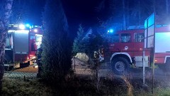 Powiat nowodworski. Pożar budynku mieszkalnego w Osłonce.