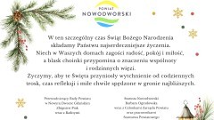 Świąteczne życzenia Starosty Nowodworskiego i Przewodniczącego Rady Powiatu. 