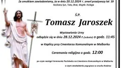 Zmarł Tomasz Jaroszek. Żył 39 lat.