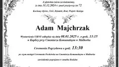 Zmarł Adam Majchrzak. Żył 72 lata.