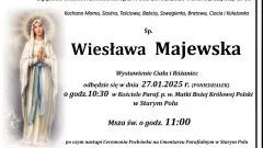 Zmarła Wiesława Majewska. Miała 69 lat.