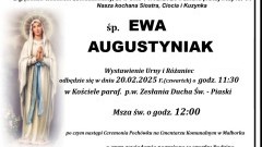 Zmarła Ewa Augustyniak. Miała 67 lat.