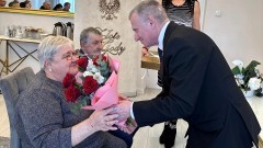Nowy Dwór Gdański. Złote Gody państwa Teresy i Zdzisława Przydatek.