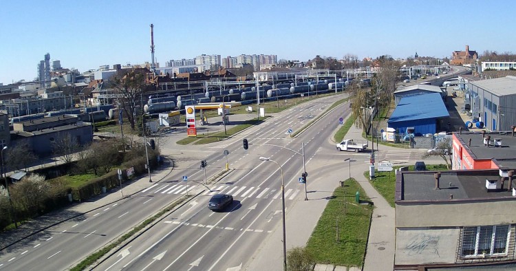 Stan przygotowań do przebudowy DK22 w Malborku.