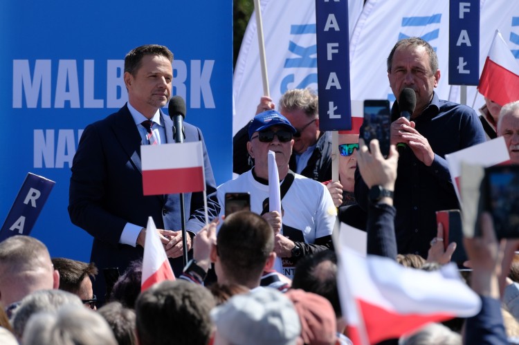 Spotkanie otwarte z prezydentem Rafałem Trzaskowskim w Malborku