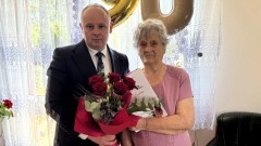 Pani Janina Ludwiczuk świętuje 90. urodziny.