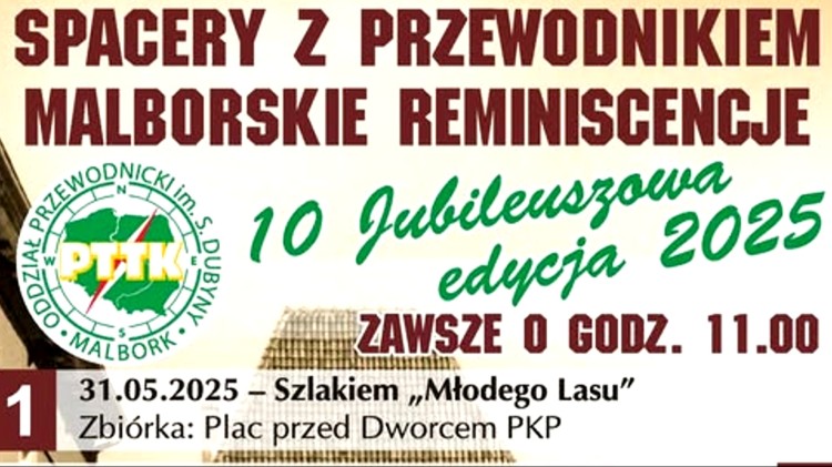 Malborskie Reminiscencje – rusza nowa edycja Spacerów z Przewodnikiem.