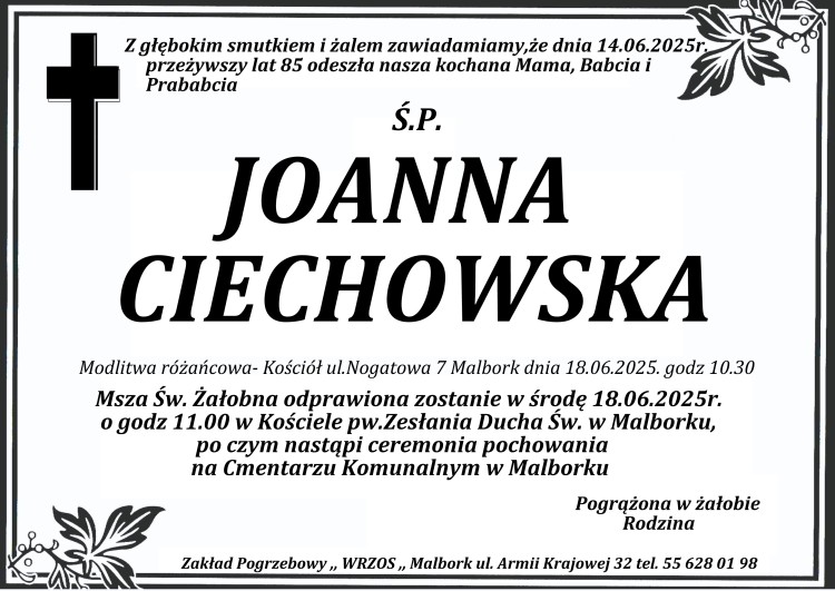 Zmarła Joanna Ciechowska. Żyła 85 lat.