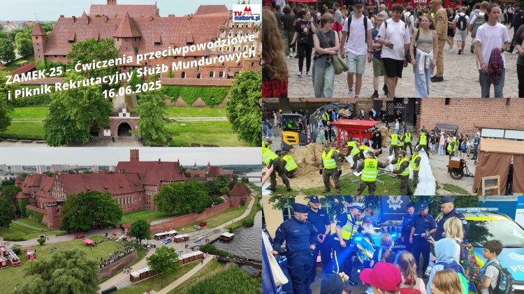 Ćwiczenia ZAMEK-25 i Piknik Służb Mundurowych na zamku w Malborku.…
