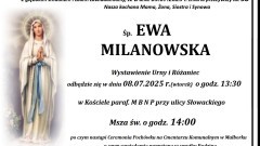 Zmarła Ewa Milanowska. Miała 58 lat.