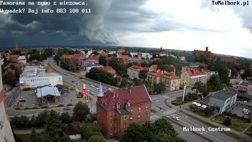 Wał szkwałowy nad Malborkiem. Zobacz niesamowite wideo i zdjęcia