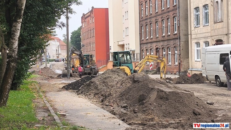 Trwa przebudowa ulicy Jagiellońskiej w Malborku. Zobacz wideo i zdjęcia z postępu prac 08.09.2025