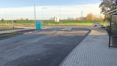 DW 515 w Malborku: wykonawca poprawi nową nawierzchnię przy wjeździe na Kotarbińskiego.