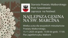 Festiwal Najlepsza gęsina na św. Marcina – kulinarna uczta w Malborku już w listopadzie.